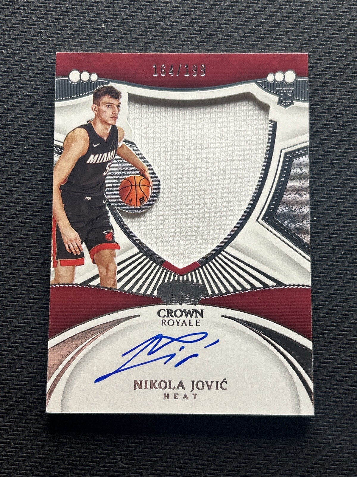 2022-23 Crown Royale Nikola Jovic Silhouettes RPA /199 Patch Auto #127