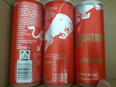 Energy Drink Red Bull Summer Edition Wassermelone 250ml 1 Dose Ebay