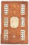 thumbnail 1 - Antique Chinese Canton Carved Wooden Cribbage Board Asian China Old
