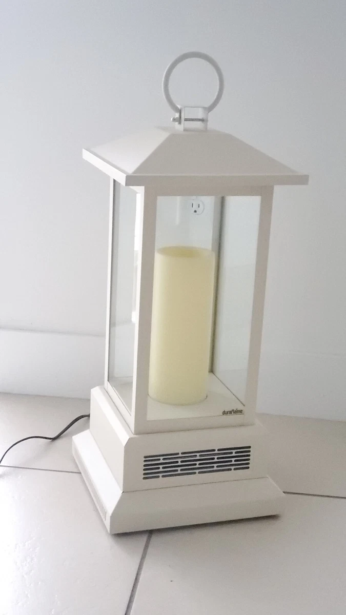 Duraflame 28u0026#034; Electric Lantern w/ Infrared Heat u0026amp; Remote IVORY  bone color | eBay