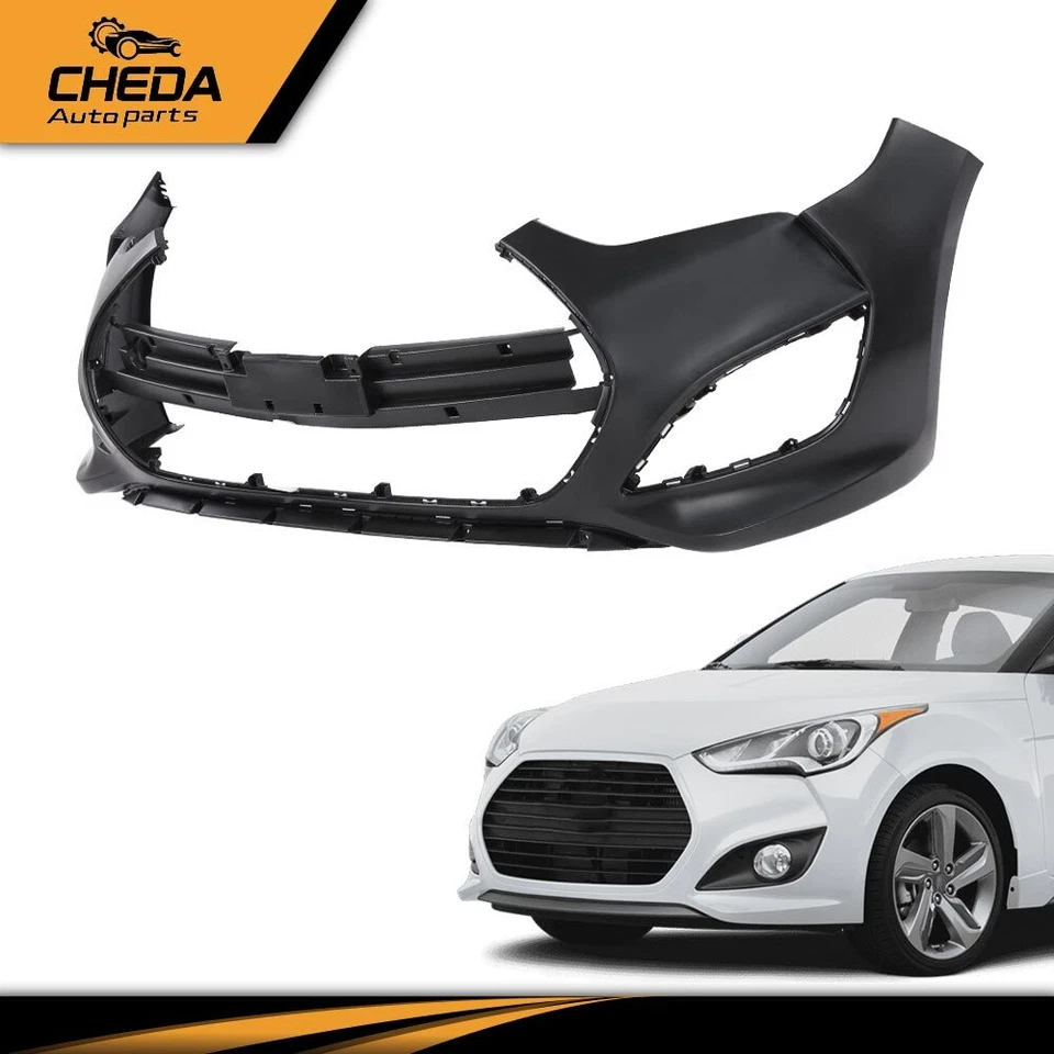 Cubierta de parachoques delantero fascia apta para Hyundai Veloster Turbo 2013-2017 NUEVO Foto 4 de 4
