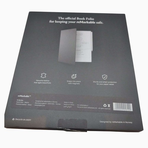 Remarkable 2 10.3-inch WIFI 8GB Marker Plus Black Premium Leather Book Folio OEM - Picture 17 of 22