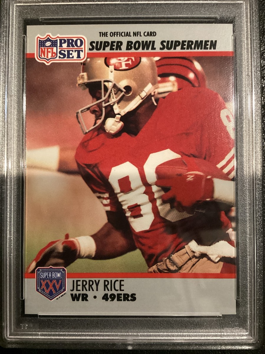 1990 Jerry Rice PSA 9 MT San Francisco 49ers Super Bowl Supermen