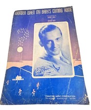 Antique Sheet Music | Guitar | Kermit Goell | Wonder When My Baby&rsquo;s Coming Home