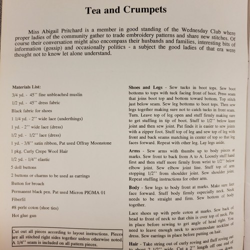 Heartstrings Tea & Crumpets Poem Borders Sampler Pat Thode Artist Collection 79 - Picture 4 of 5