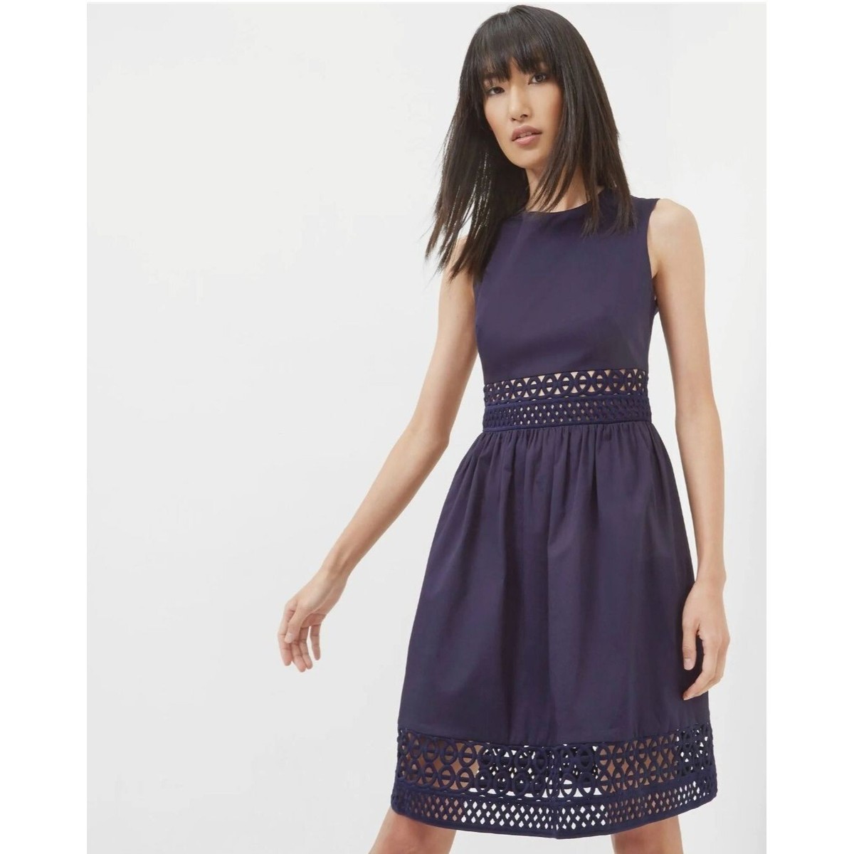 Ted Baker Dresses Ted Baker Navy Dayzey Sleeveless Dress, size 0 