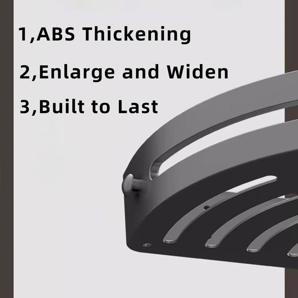 Plastic Bathroom Shelves No Drill Corner Shower Shelf Kitchen eBay