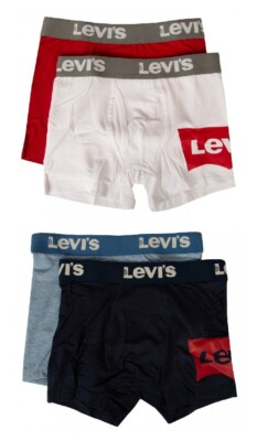 LEVI'S Boxershorts für Jungen 2er-Pack Kleidungsstücke Stretch-Baumwolle Stretch
