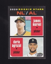 2020 Topps Heritage Rookie Stars James Marvel Dario Agrazal #27