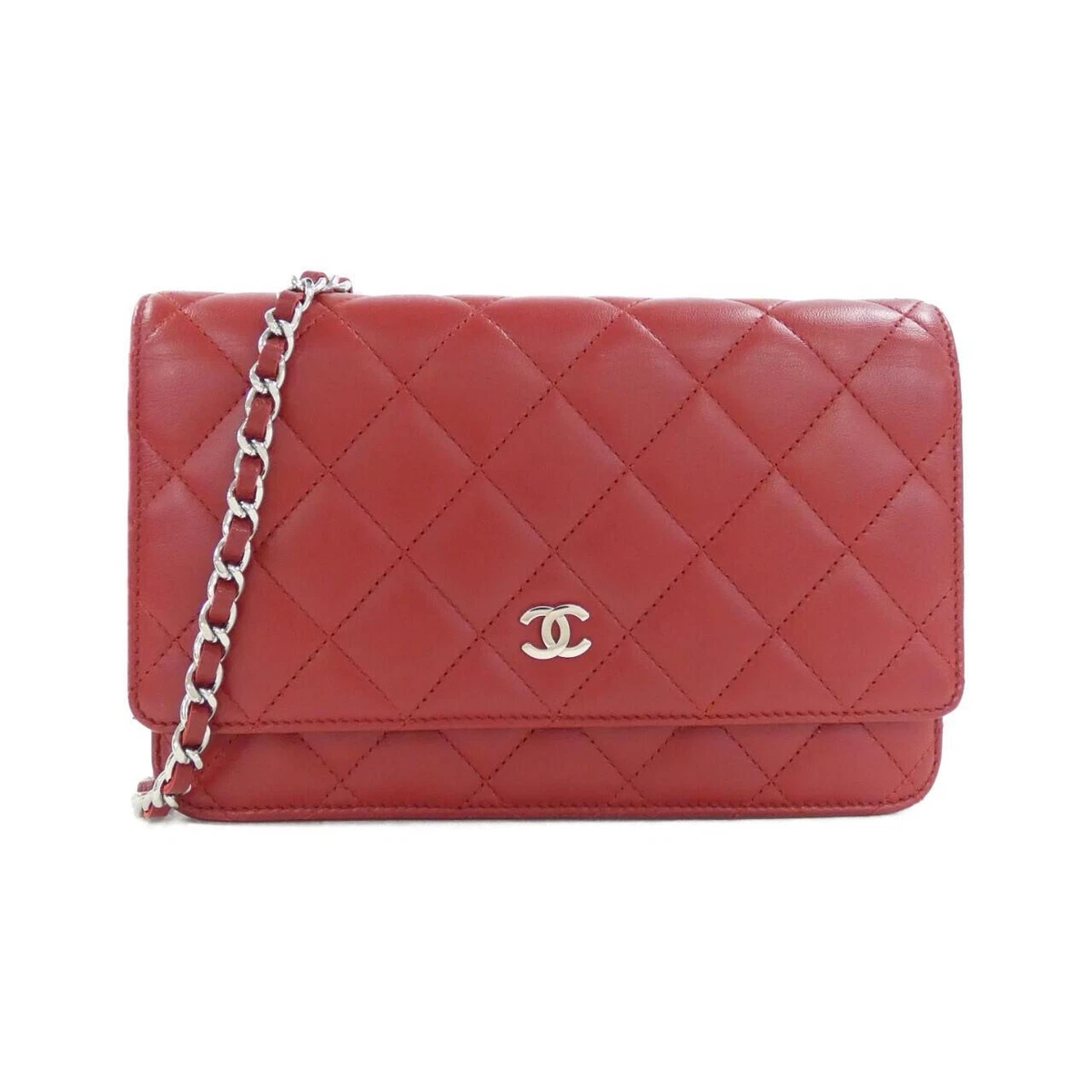 Authentic CHANEL Timeless Classic Line 33814 Chain wallet #260-004-693-2747