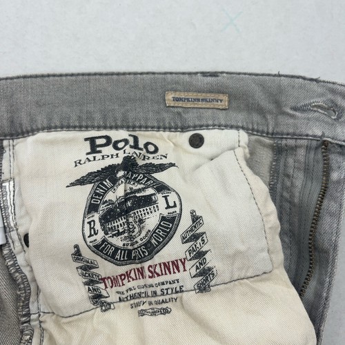 Polo Ralph Lauren Tompkins Skinny Jeans Grey Woman’s UK Size W32 - Picture 7 of 15