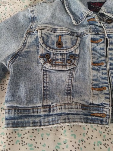 One Tuff Babe Strech Jacket Size M Girls - Picture 3 of 11