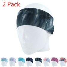 2-pack Tie Dye Headband Ear Warmer Fleece Winter Ear Muff Running Gear Hair Band