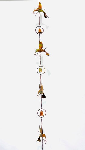 Hummingbirds and Bells Rain Chain - Foto 7 di 7