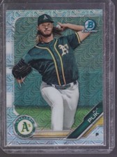 2019 BOWMAN CHROME MEGA BOX MOJO REFRACTOR #BCP17 A.J. PUK OAKLAND ATHLETICS A'S