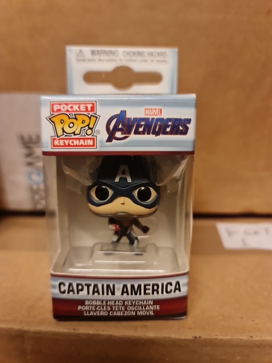 FUNKO POCKET POP KEYCHAIN PORTACHIAVI MARVEL AVENGERS ENDGAME CAPTAIN AMERICA MI