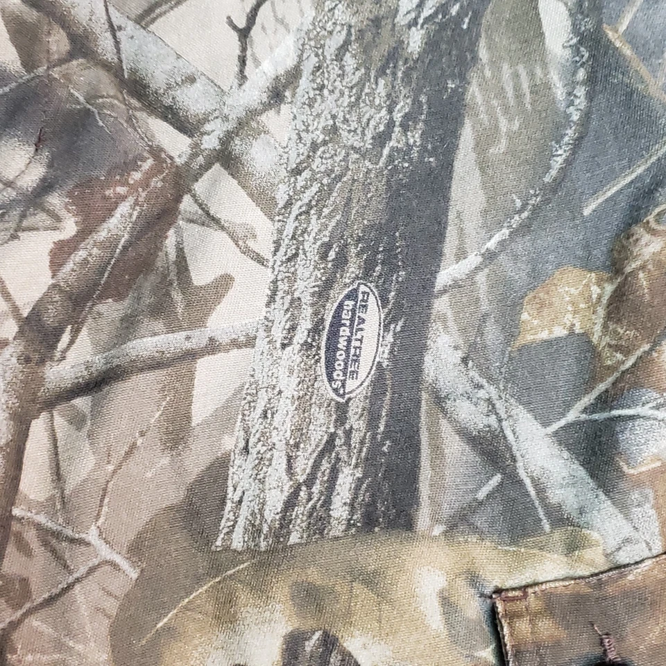 Liberty Camo Cargo Pants Mens 32 Realtree Hardwoods Hunting Adjustable Waist - Image 4 of 4