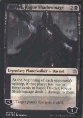 davriel mtg card Davriel, Rogue Shadowmage [War of the Spark] Target player discards a card. Davriel, Soul Broker #mtgproxy #mtgcustom