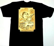 STREETWISE PELEVACAS T-shirt Urban Streetwear Adult Men's 2sided Tee Black New