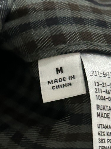 NWT Uniqlo U Men sz M Single Breasted Coat Wanita Mantel Grey 07 Checkered New - Picture 11 of 18