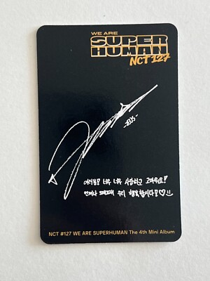 NCT127 4th Mini Album WE ARE SUPERHUMAN Official Photocard | eBay