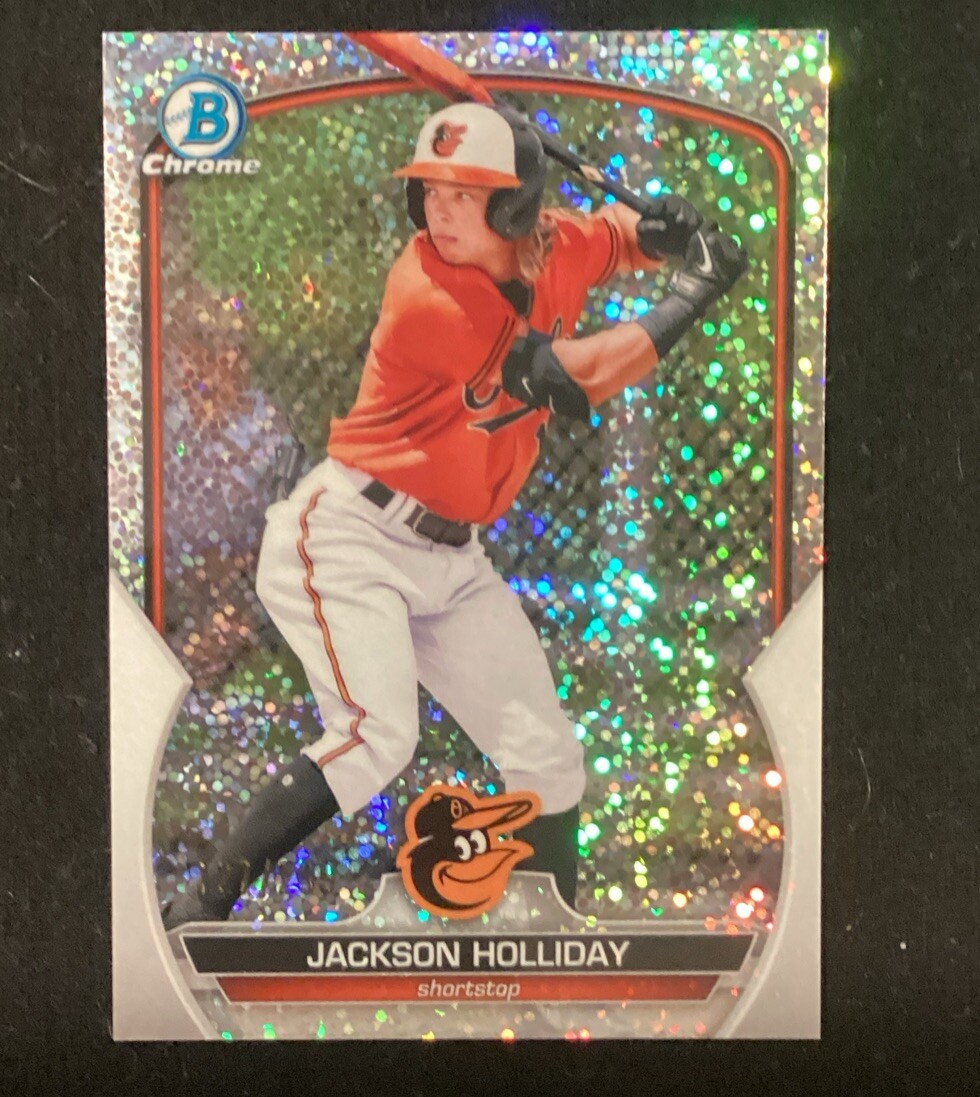 2023 Bowman Chrome Jackson Holliday BCP20 Sparkle Refractor 127/299 Orioles