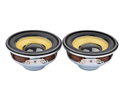 2PCS Mini Audio Portable Speaker 4Ohm 5W 52MM Waterproof Glassfiber Full Range