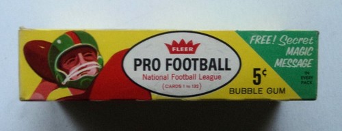 RARE 1961 FLEER Football Wax Pack DISPLAY BOX NFL Series - - Bild 8 von 13