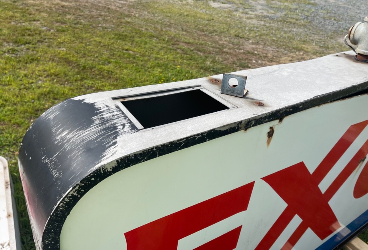 Large Vintage Exxon Sign | eBay