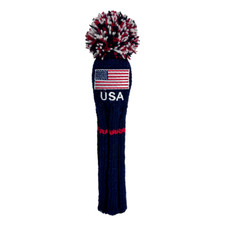 Sunfish Old Glory Knit Wool hybrid golf headcover Navy Blue USA American flag