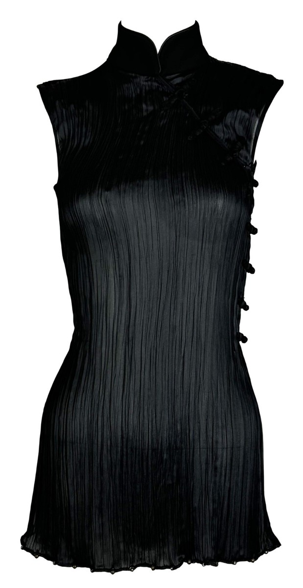 S/S 1999 Christian Dior by John Galliano Cheongsam Black Hi
