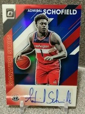 💥Admiral Schofield🔥2019-20 Panini Optic Rookie RC Auto Red Prizm 02/25 NRMT