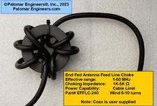 Palomar Engineers End Fed Antenna Feed Line Choke
