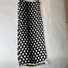 Foulard Polka Dot Scarf/Wrap Chiffon 16x80 Inches With Trim