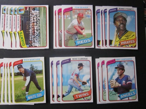 1980 Topps Baseball Pick Choose Finish Your Set( 276- 499) NM, NM/MT - Picture 197 of 197