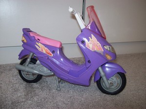 barbie moped scooter