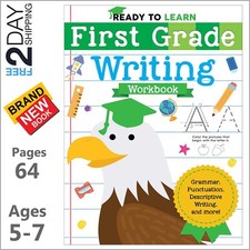 1st Grade Handwriting Practice Book for Kids Letter Tracing Grammar Workbook NEW