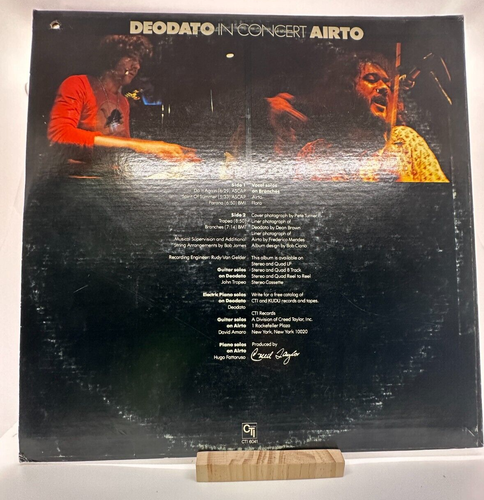 DEODATO AIRTO - IN CONCERT - CTI 6041 - VINYL LP - Picture 2 of 5