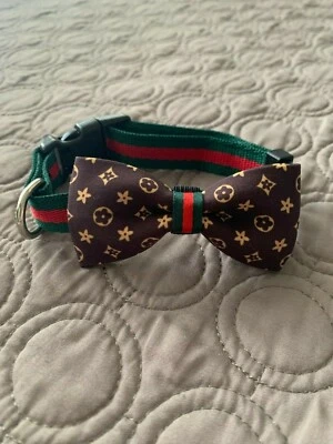 Classic luxury Fashionable dog Cat collar With Bow 1 COLLAR