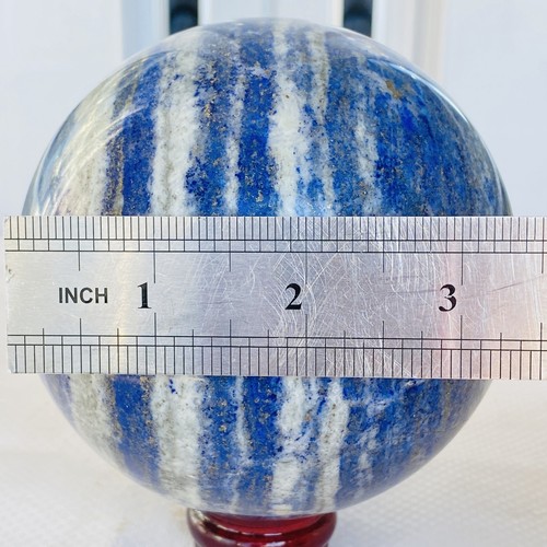 Natural Lapis lazuli Sphere Quartz Crystal Ball Reiki Healing 1740G - Picture 12 of 12