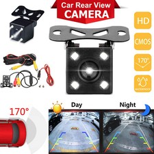 170 Car Rear View Reverse Backup Parking Camera HD Night Vision Waterproof 4LED