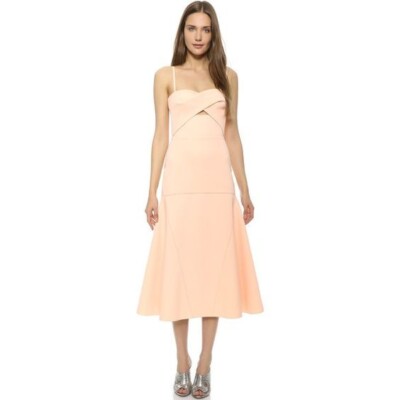DION LEE Women's Single Knot Dress Dense Tech Jersey - Blush - Size US 6 - NWT