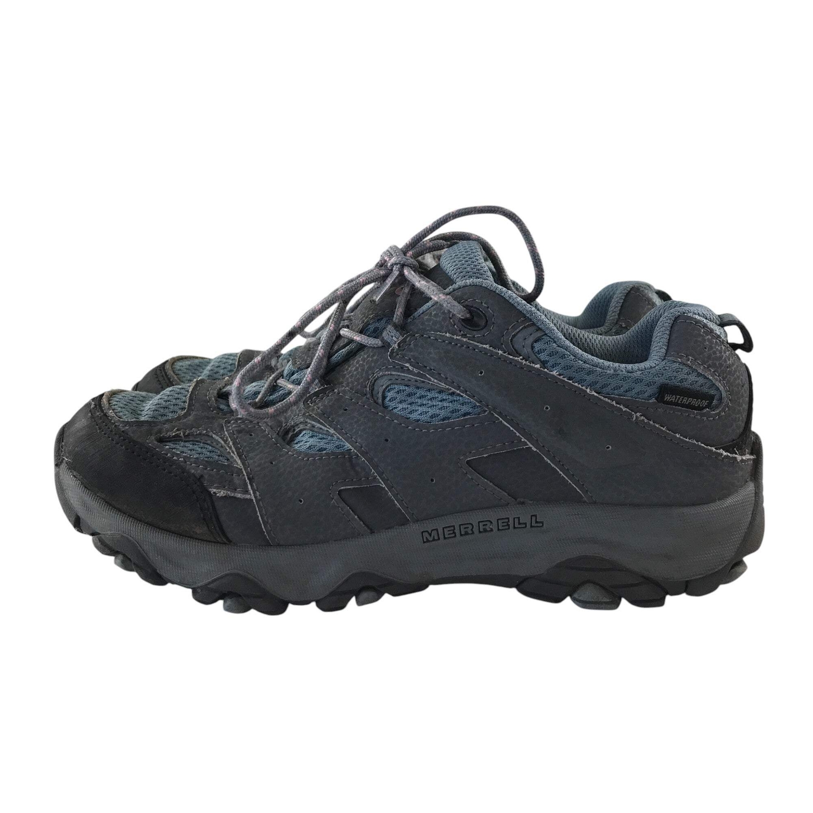 Scarpa da trekking Merrell taglia 5 grigio e azzurro maglia impermeabile