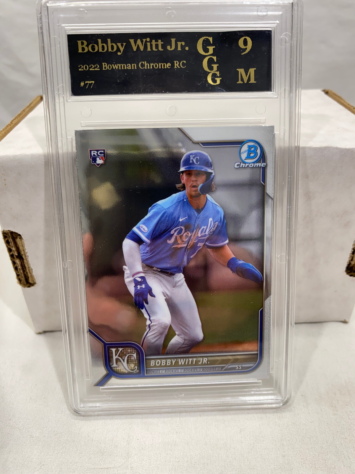 Bobby Witt Jr. 2022 Bowman Chrome RC #77 GGG 9