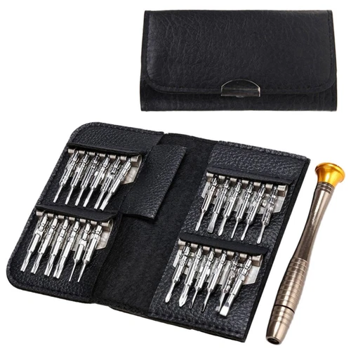 Feinmechaniker Präzision Set 25 in 1 Magnet Schlitz Kreuz Torx Stern Reparatur