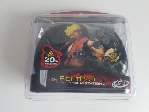 Manette FightPad 6 boutons PS3 Street Fighter IV Ken 2,4 GHz NEUF - Photo 1/2