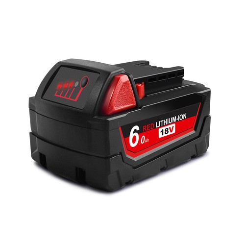 2x Ersatzakku Für Milwaukee M18 | 18V 6000mAh, Kompatibel Mit 48-11-1840 U.a. | Li-Ionen, Ladeanzeige