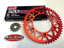 RK Gold Chain and JT Sprocket Kit Honda CRF 450R 2004-2018 Red