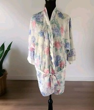 Vintage Circa 2000 women's floral multicolor robe size Medium