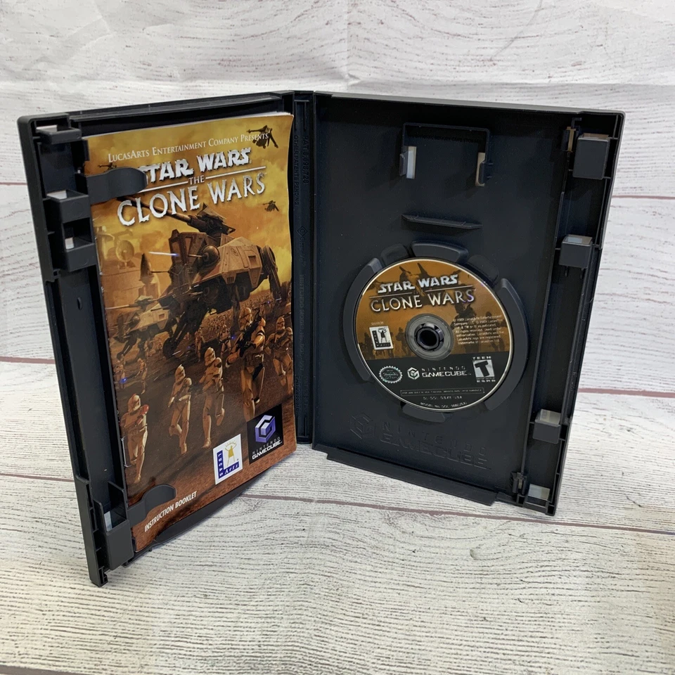 Star Wars The Clone Wars Nintendo GameCube Video Game CIB - Image 4 of 4